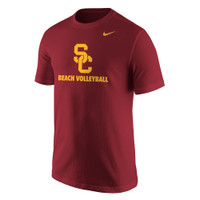 USC Trojans Nike Cardinal SC Interlock Beach Volleyball Core Cotton T-Shirt